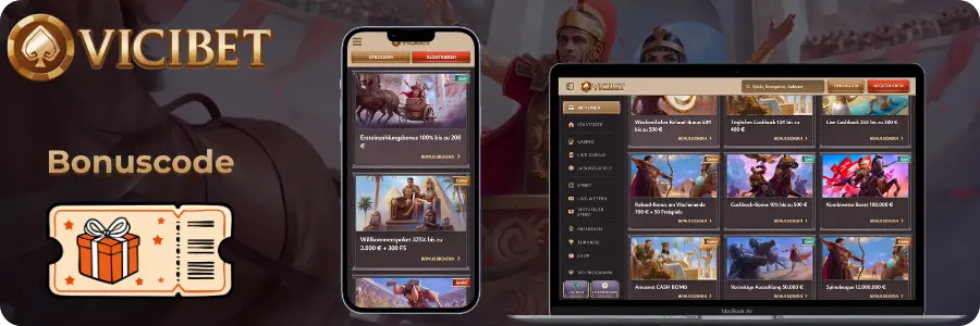 ViciBet Bonus Code Nutzung und Aktionscodes